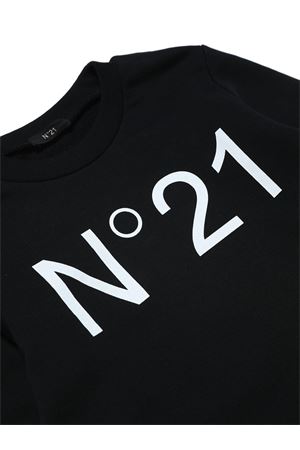 black cotton sweatshirt N°21 KIDS | N21588N01540N900